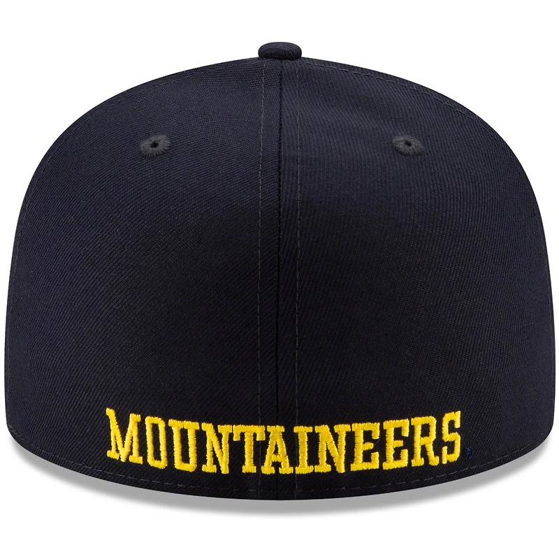 Men's New Era Navy West Virginia Mountaineers Basic 59FIFTY Team Fitted Hat