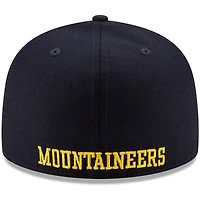 Men's New Era Navy West Virginia Mountaineers Basic 59FIFTY Team Fitted Hat