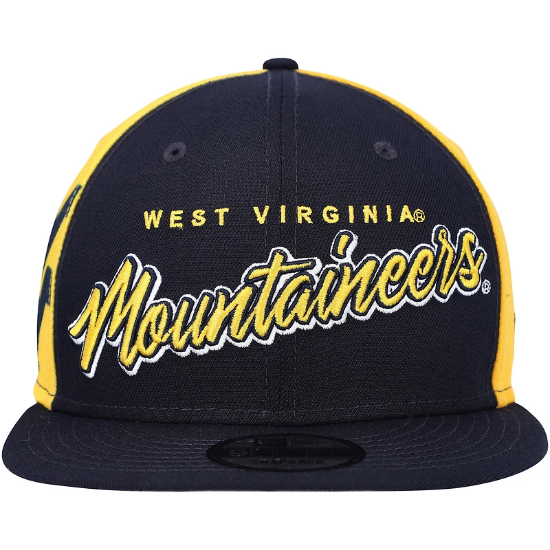 Casquette Snapback Outright 9FIFTY Mountaineers Outright New Era pour homme, bleu marine