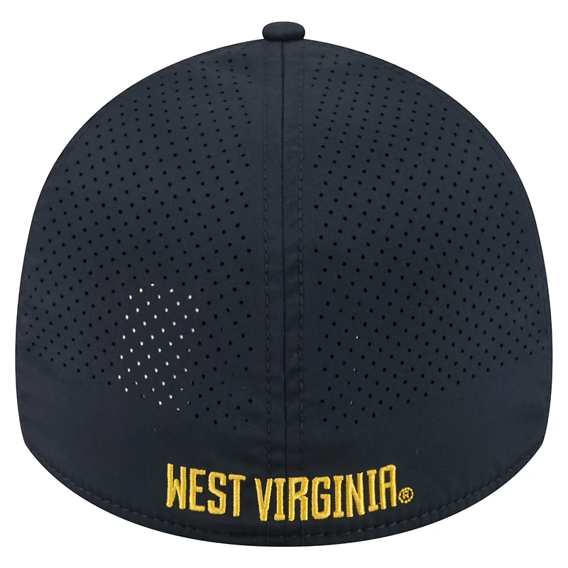 Men's New Era  Navy West Virginia Mountaineers Rope 39THIRTY Flex Hat