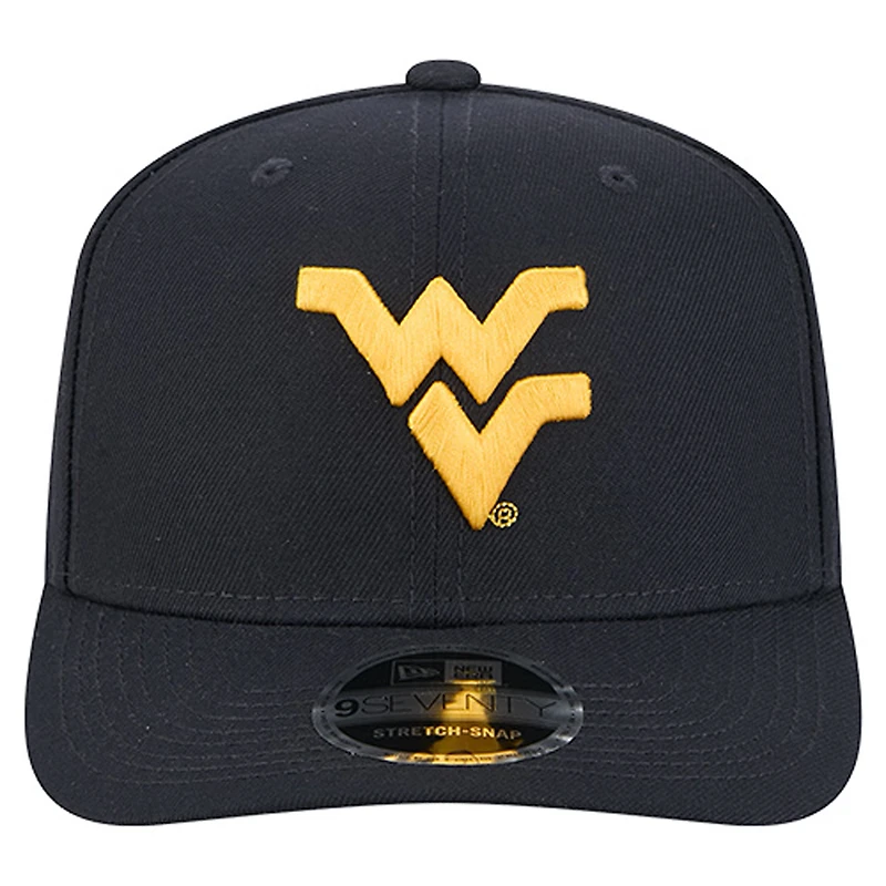 Casquette ajustable 9SEVENTY bleu marine des West Virginia Mountaineers de New Era pour homme