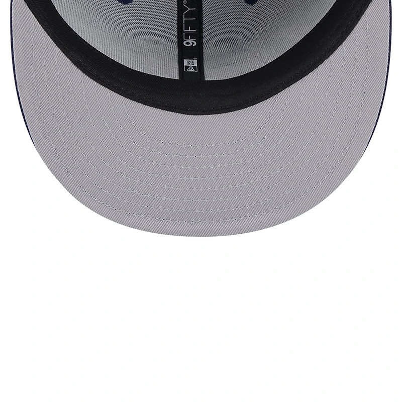 Men's New Era Navy West Virginia Mountaineers Team Script 9FIFTY Snapback Hat