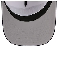 Men's New Era White/Navy West Virginia Mountaineers Arch Two-Tone Rope 9FORTY A-Frame M-Crown Adjustable Hat