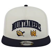 Casquette à visière plate blanche New Era West Virginia Mountaineers 9FIFTY pour homme