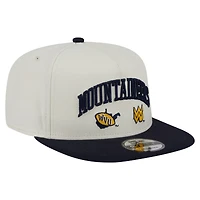 Casquette à visière plate blanche New Era West Virginia Mountaineers 9FIFTY pour homme
