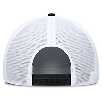 Casquette trucker ajustable Nike pour homme, noire et blanche, West Virginia Mountaineers, modèle Built on Bravery Rise