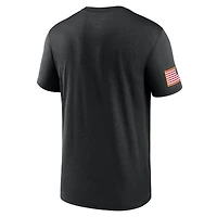 T-shirt Nike West Virginia Mountaineers 2024 Military Appreciation Legend Performance pour homme noir