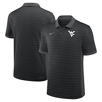 Men's Nike Black West Virginia Mountaineers 2025 Early Season Coaches Sideline Victory Stripe Dri-FIT Polo