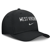 Men's Nike Black West Virginia Mountaineers Alternate Logo Rise Dri-FIT Flex Hat