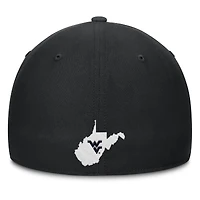 Men's Nike Black West Virginia Mountaineers Alternate Logo Rise Dri-FIT Flex Hat