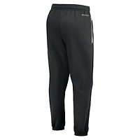 Men's Nike  Black West Virginia Mountaineers Basketball Travel Fleece Performance Pants