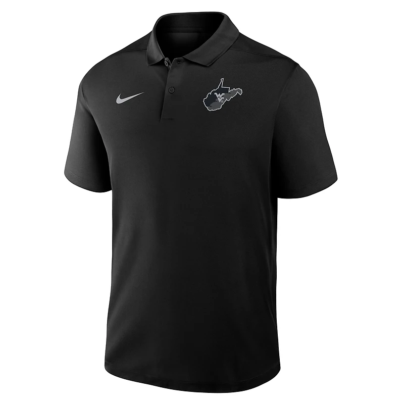 Men's Nike Black West Virginia Mountaineers Built on Bravery Victory Dri-FIT Polo