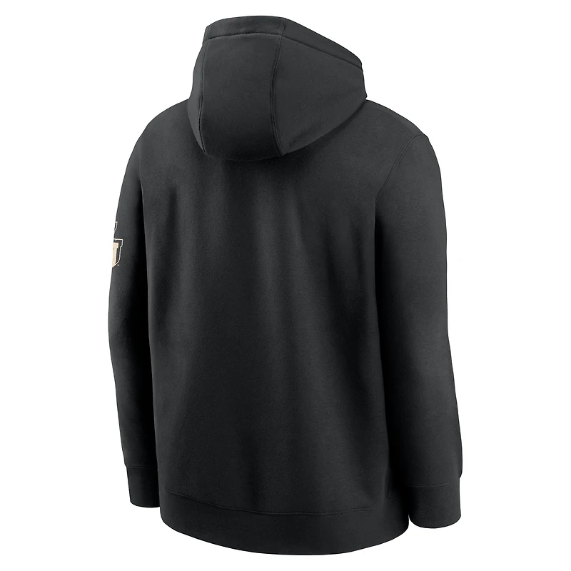 Sweat à capuche Nike noir West Virginia Mountaineers Club Fleece Fashion pour homme