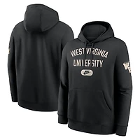 Men's Nike Black West Virginia Mountaineers Club Fleece Fashion Hoodie