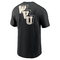 T-shirt Nike noir tendance pour homme des West Virginia Mountaineers