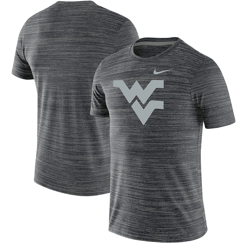 T-shirt de performance Nike West Virginia Mountaineers Team Logo Velocity Legend pour homme, noir