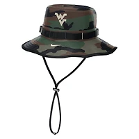 Men's Nike Camo West Virginia Mountaineers 2025 Military Appreciation Boonie Dri-FIT Bucket Hat