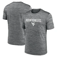 T-shirt Nike bleu marine West Virginia Mountaineers 2025 Sideline Velocity Dri-FIT pour homme