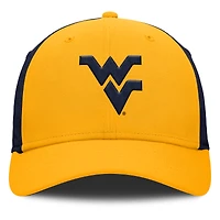 Men's Nike Gold/Navy West Virginia Mountaineers 2025 Sideline Rise Local Performance Flex Hat