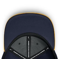Men's Nike Gold/Navy West Virginia Mountaineers 2025 Sideline Rise Local Performance Flex Hat