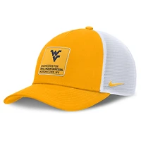 Men's Nike  Gold/White West Virginia Mountaineers 2025 On-Field Rise Engineered Trucker Adjustable Hat