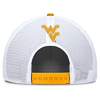 Men's Nike Gold/White West Virginia Mountaineers 2025 On-Field Rise Patch Trucker Adjustable Hat