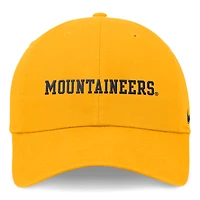 Casquette réglable Nike Gold West Virginia Mountaineers 2024 On-Field Club pour homme