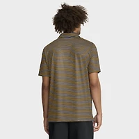 Men's Nike Gold West Virginia Mountaineers 2025 Coaches Premium Tour Stripe Dri-FIT Polo