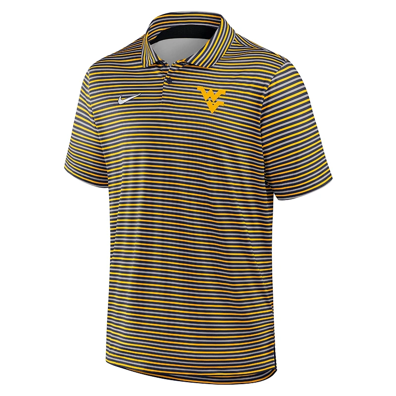 Polo Nike Gold West Virginia Mountaineers 2025 Coaches Premium Tour Stripe Dri-FIT pour homme