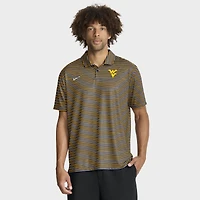 Men's Nike Gold West Virginia Mountaineers 2025 Coaches Premium Tour Stripe Dri-FIT Polo