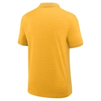 Men's Nike Gold West Virginia Mountaineers 2025 Early Season Coaches Sideline Victory Stripe Performance Polo