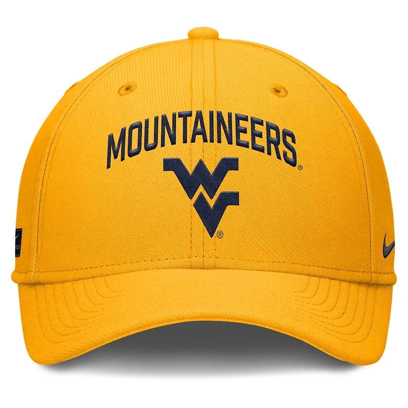 Men's Nike Gold West Virginia Mountaineers 2025 On-Field Rise Performance Flex Hat