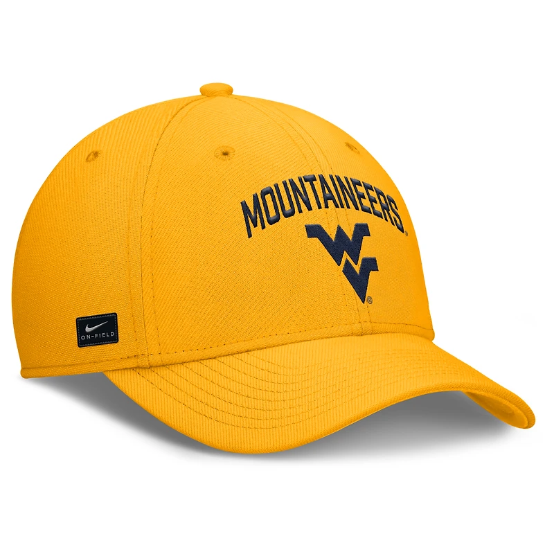 Men's Nike Gold West Virginia Mountaineers 2025 On-Field Rise Performance Flex Hat
