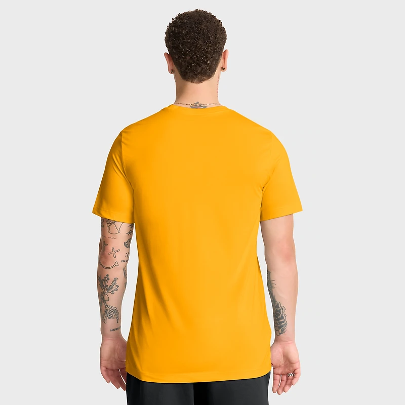 T-shirt Nike Gold West Virginia Mountaineers Basketball Icon Legend Dri-FIT pour homme