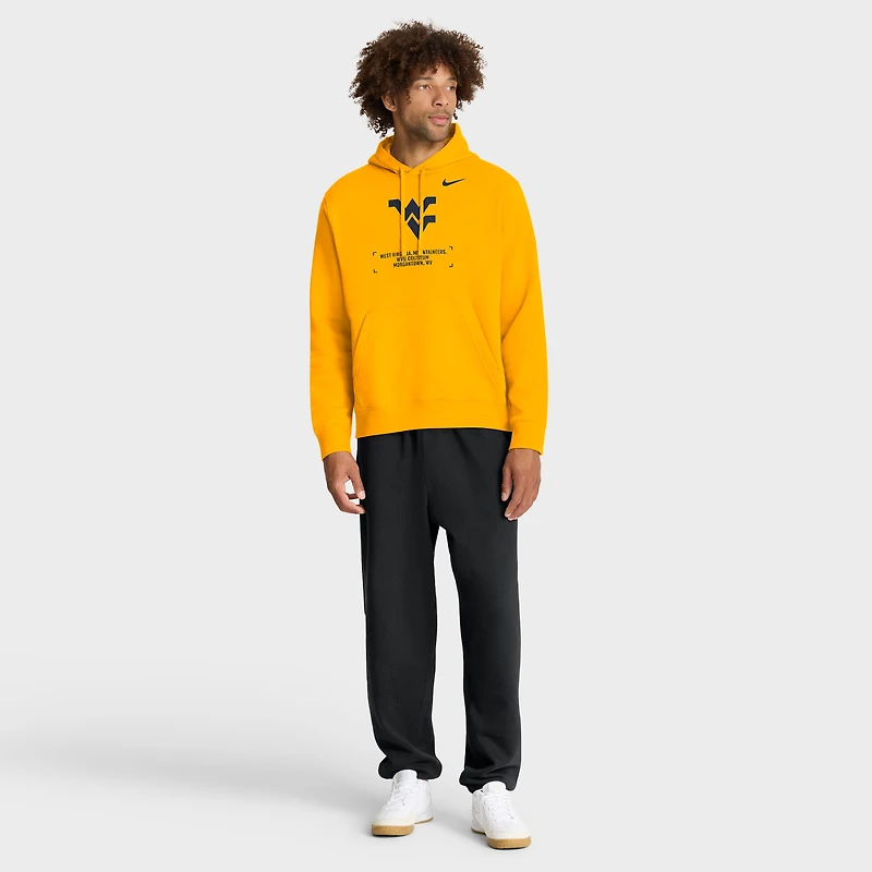 Sweat à capuche en molleton Nike Gold West Virginia Mountaineers pour homme