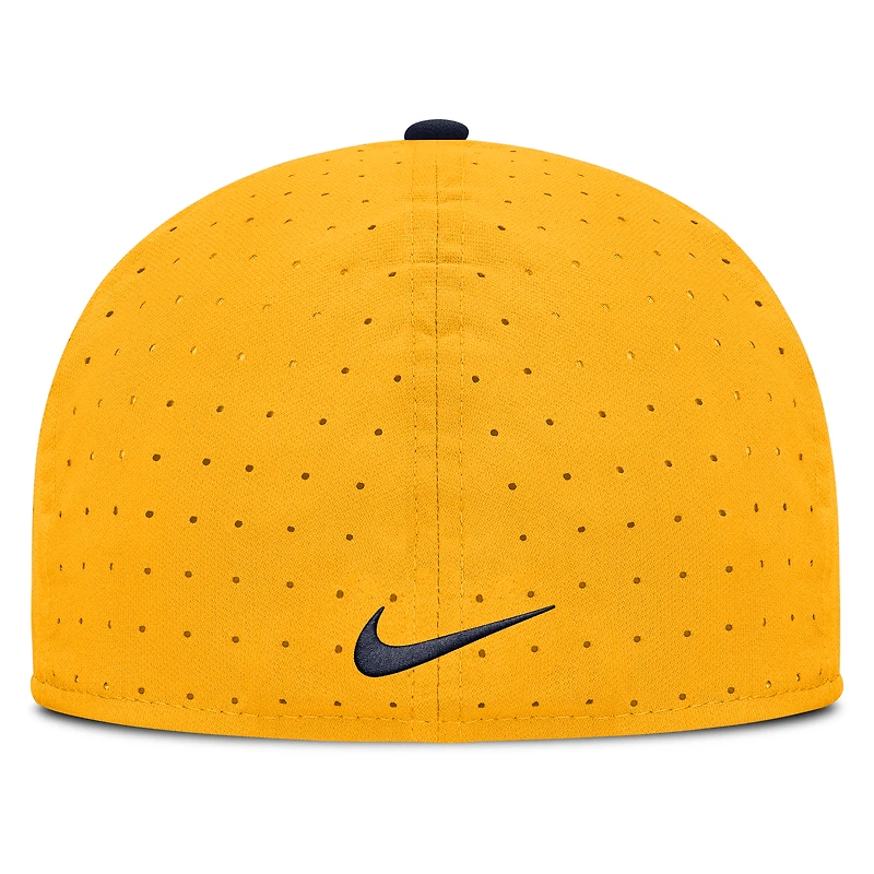 Men's Nike Gold West Virginia Mountaineers Dugout True Dri-FIT Fitted Hat