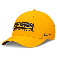Casquette Nike Gold West Virginia Mountaineers Game Day Rise Swooshflex pour homme