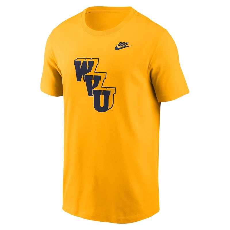 Men's Nike Gold West Virginia Mountaineers Legacy Alternate Logo T-Shirt