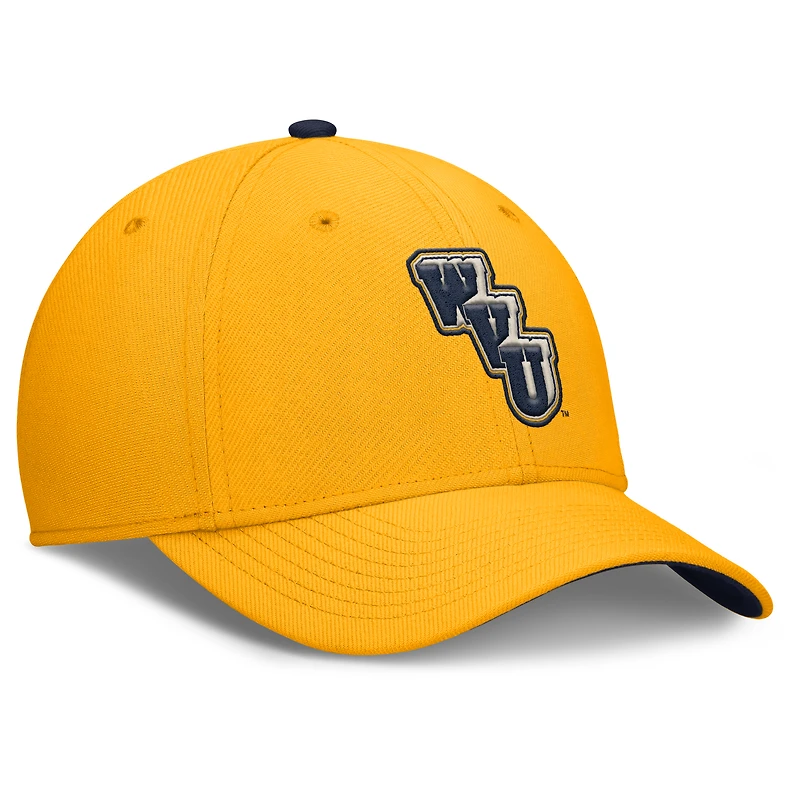 Casquette Nike Gold West Virginia Mountaineers Legacy Rise Performance Flex pour homme