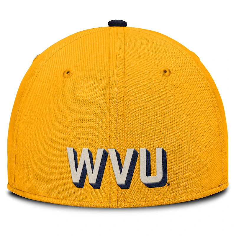 Casquette Nike Gold West Virginia Mountaineers Legacy Rise Performance Flex pour homme