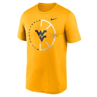 T-shirt Nike Gold West Virginia Mountaineers Legend Basketball Icon Dri-Fit pour homme