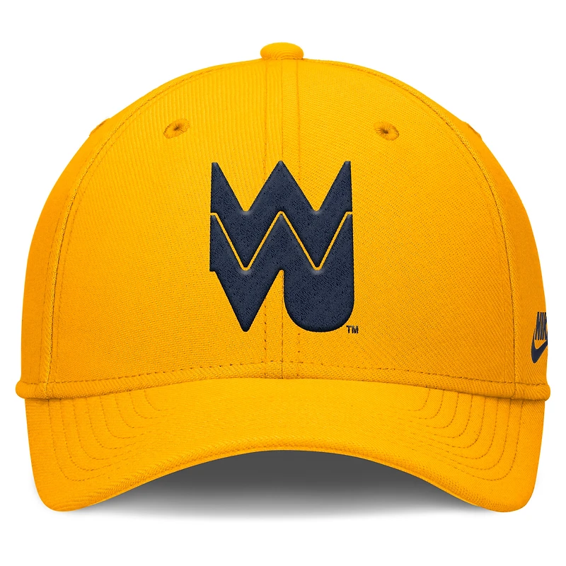 Men's Nike Gold West Virginia Mountaineers Rise Academic Dri-FIT Flex Hat