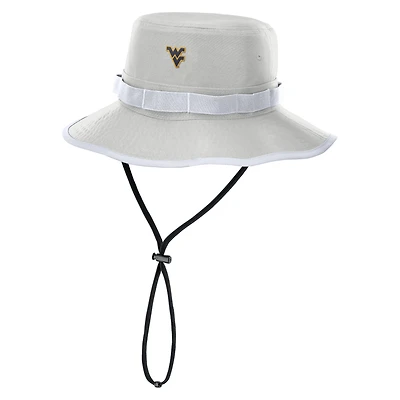 Men's Nike Gray West Virginia Mountaineers 2025 Sideline Apex Boonie Performance Bucket Hat