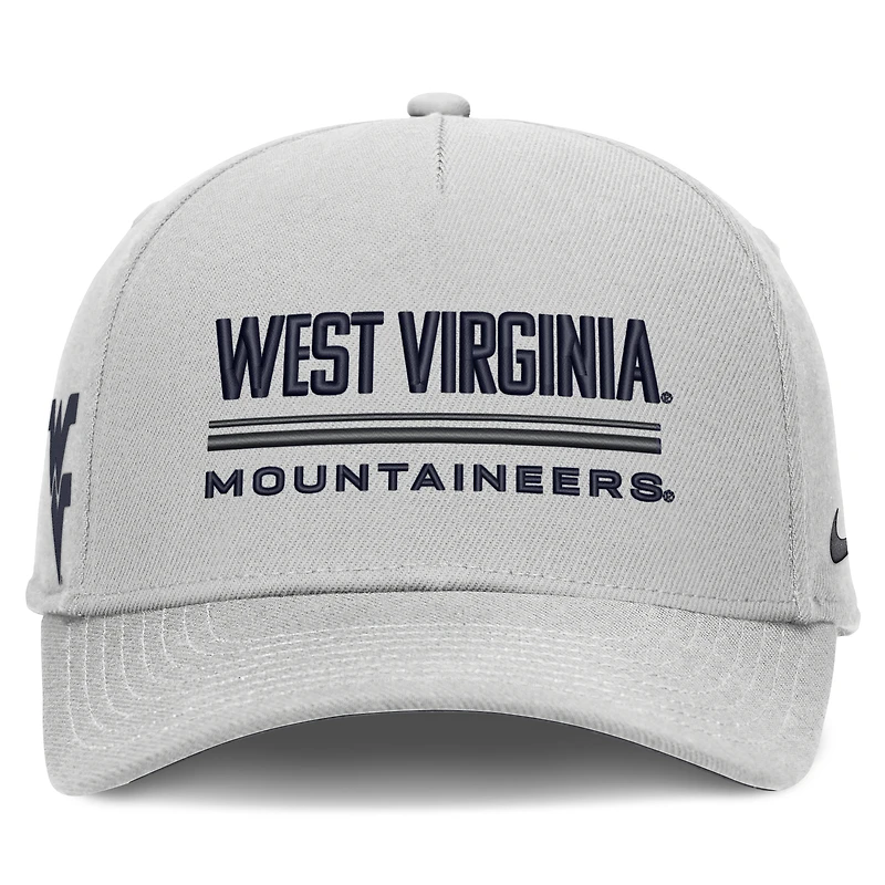 Casquette ajustable Nike grise West Virginia Mountaineers 2026 Sideline Dri-FIT pour homme