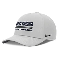 Casquette ajustable Nike grise West Virginia Mountaineers 2026 Sideline Dri-FIT pour homme