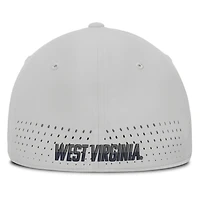 Men's Nike  Navy West Virginia Mountaineers 2026 Sideline Practice AeroBill Swooshflex Dri-FIT Hat