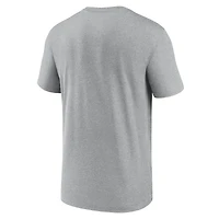 T-shirt Nike Dri-FIT gris pour homme West Virginia Mountaineers Primetime Legend Football Icon