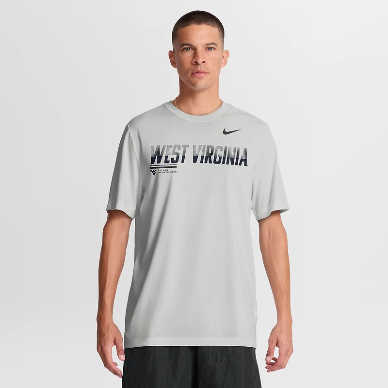 T-shirt Nike Dri-FIT gris pour homme West Virginia Mountaineers Sideline Legend