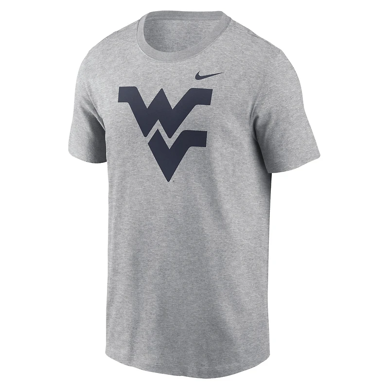 T-shirt Nike gris chiné avec logo Primetime Evergreen des Mountaineers de Virginie-Occidentale pour hommes