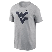 T-shirt Nike gris chiné avec logo Primetime Evergreen des Mountaineers de Virginie-Occidentale pour hommes